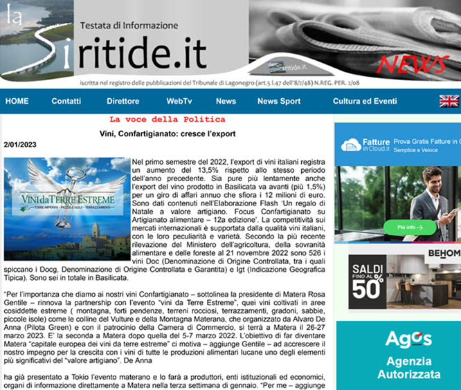 Vini da terre estreme su lasiritide.it